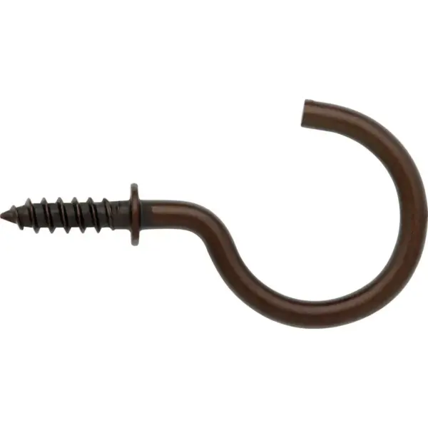 Arrow 18pk 1-1/4" Steel Cup Hook in Oil Rubbed Bronze