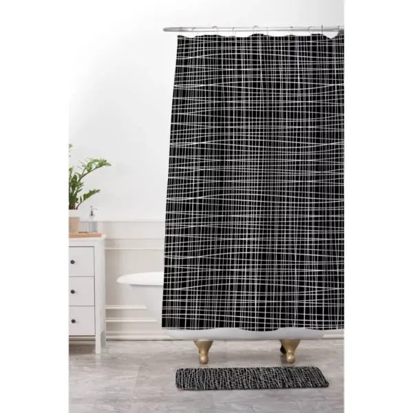 Caroline Okun Obsidian Bath Rugs And Mats Black 24" x 36" - Deny Designs