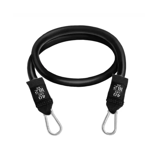 Bodylastics BLCOMP22 High Quality 40 Pound Full Body Anti Slip Resistance Clip Band Fitness Weight with Durable Patented Locks, Black