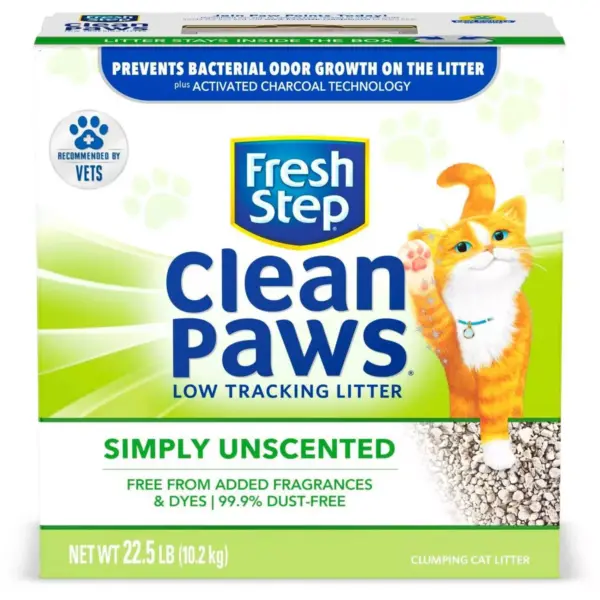 Fresh Step - Clean Paws Unscented Clumping Cat Litter - 22.5lb