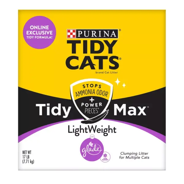 Purina Tidy Cats Clumping Lightweight Cat Litter Tidy Max Glade Clean Blossoms Multi Cat - 17lb Box