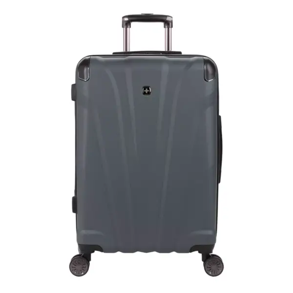 SWISSGEAR 24" Cascade Hardside Checked Suitcase - Dark Gray