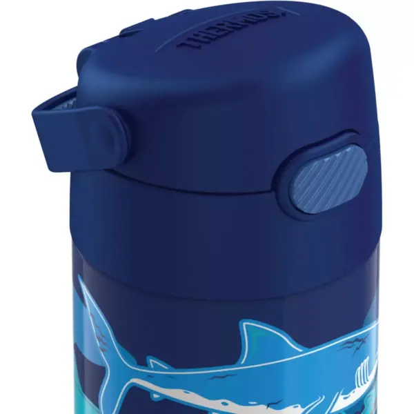 Thermos Sharks 12oz FUNtainer Water Bottle with Bail Handle - Blue