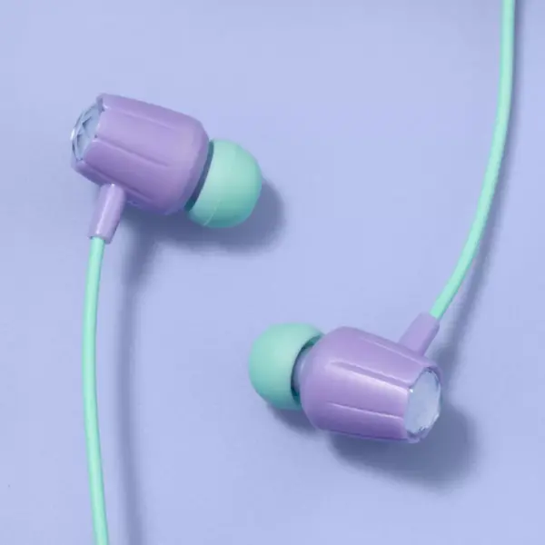 Wired Kids' Earbuds - More Than Magic™ - Green/Purple