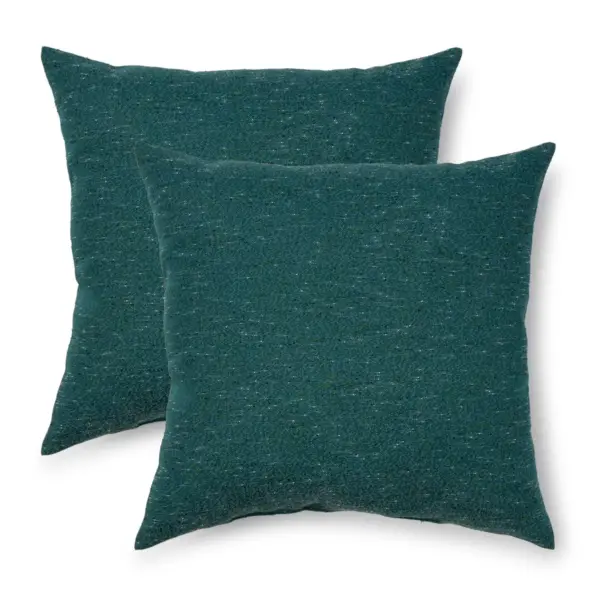 2pc Decorative Throw Pillow Set DuraSeason Fabric™ Teal - Project 62™