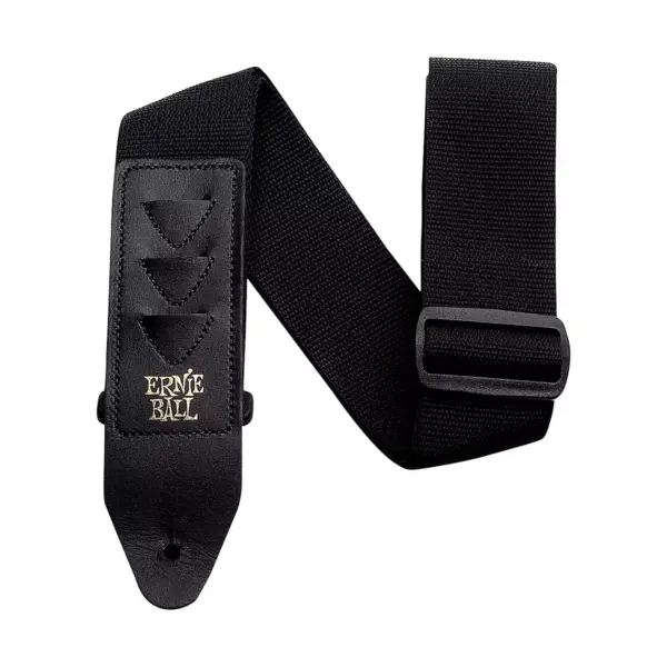 Ernie Ball Pickholder Guitar Strap Black 2 in.