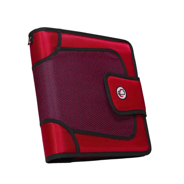 Case-it The Open Tab Binder with Tab File, O-Ring, 2 Inches, Red