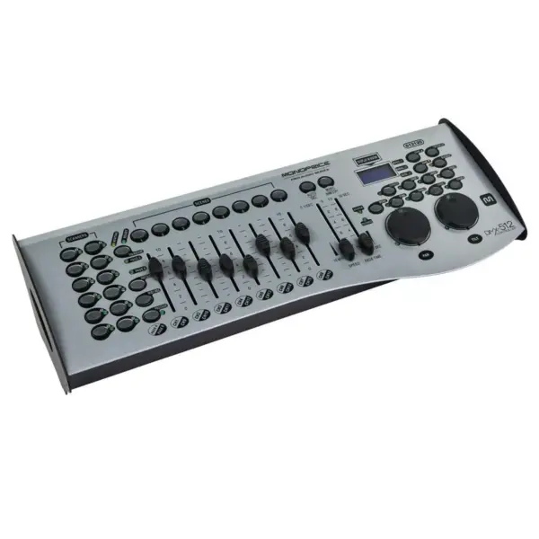 Monoprice Universal DMX-512 Controller | 16-Channel, MIDI compatible, Control up to 12 intelligent lights - Stage Right Series