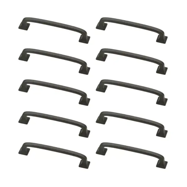 Franklin Brass 10pk 4" Lombard Pull Soft Iron Gray