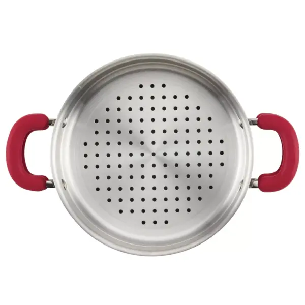 Rachael Ray Create Delicious 3qt Covered Sauteuse & Steamer Red