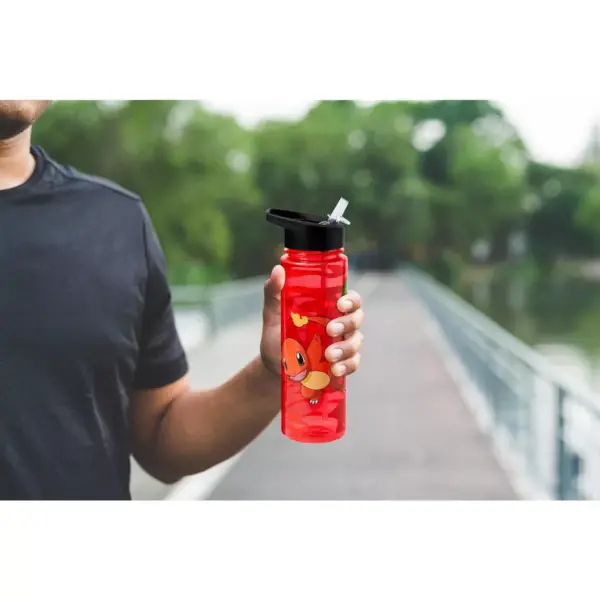 Just Funky Pokemon Charmander 16oz Water Bottle - BPA-Free Reusable Drinking Bottles