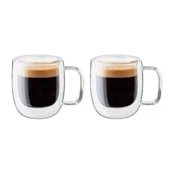 ZWILLING Sorrento Plus 2-pc Double-Wall Glass Espresso Mug Set