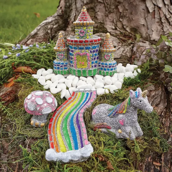 MindWare Paint Your Own Stone: Unicorn Garden - Creative Activities -7 Pieces