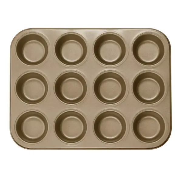 Cuisinart Chef's Classic 12 Cup Non-Stick Champagne Color Muffin Pan - AMB-12MPCH