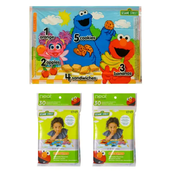 Neat Solutions Sesame Street Disposable Table Topper - 60ct