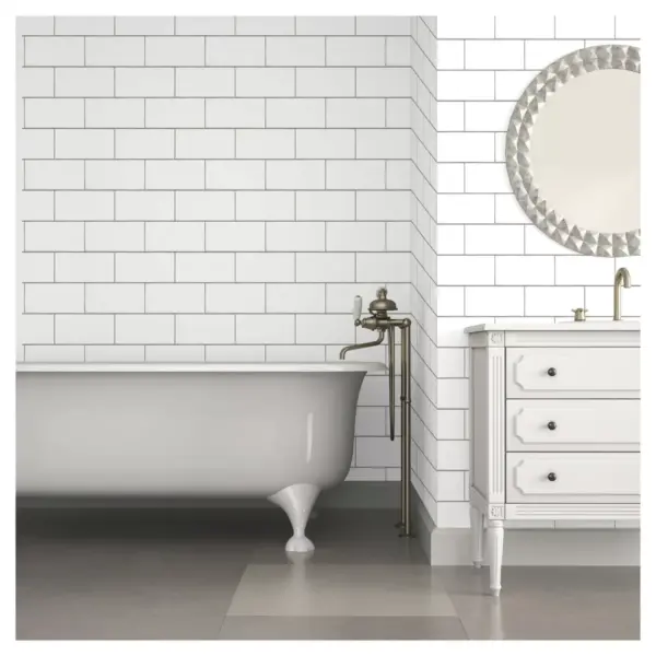 Subway Tile Peel & Stick Wallpaper White - Threshold™