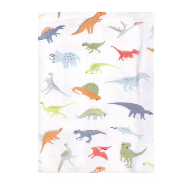 Hudson Baby Infant Boy Cotton Flannel Burp Cloths Bundle, Dino, One Size