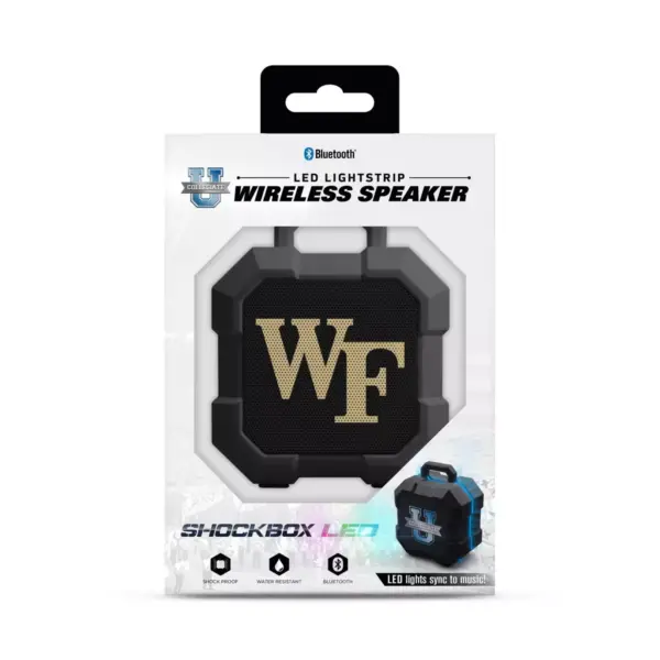 NCAA Wake Forest Demon Deacons LED ShockBox Bluetooth Speaker