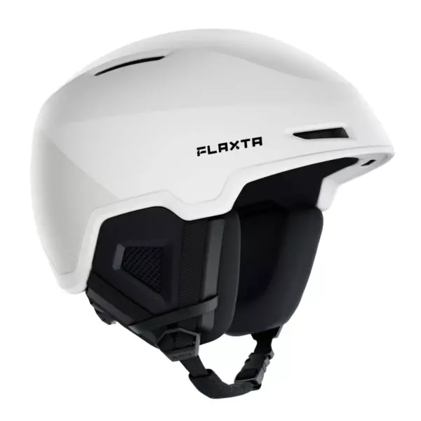 Flaxta Exalted Protective Ski and Snowboard Full Helmet with Size Adjustment System, Small/Medium Size, White