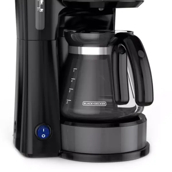 BLACK+DECKER 5 Cup 4-in-1 Station Coffeemaker – Black Stainless Steel CM0750BS