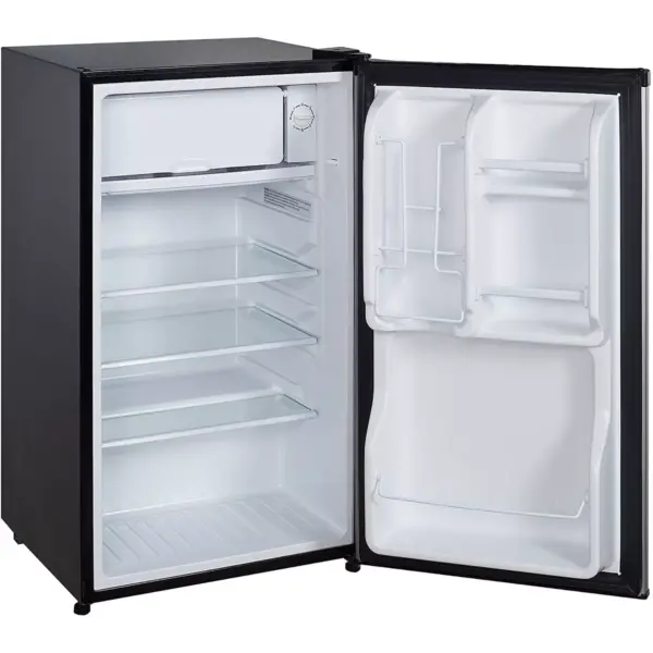 Magic Chef MCBR350S2 3.5 Cubic Feet Compact Mini Refrigerator & Freezer with Adjustable Temperature Control, Silver