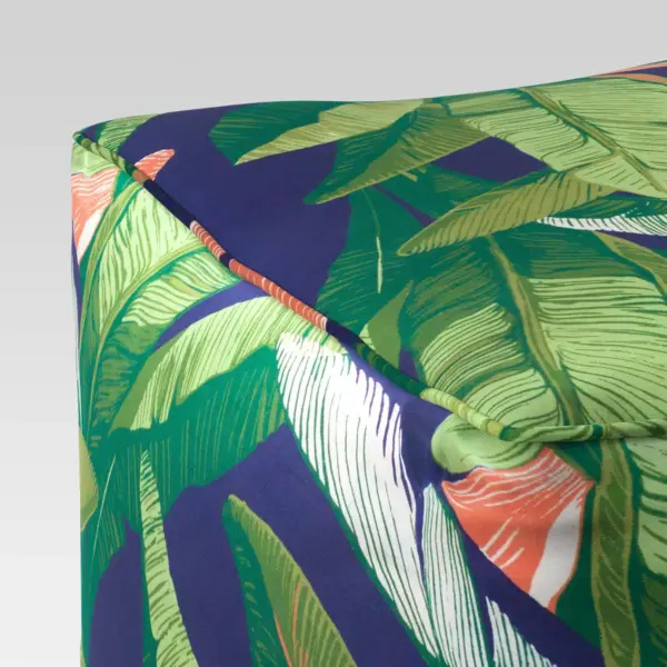 Decorative Pouf DuraSeason Fabric™ Banana Leaf - Threshold™