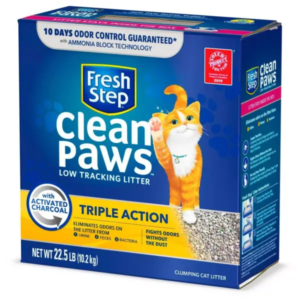 Fresh Step Triple Action Clumping Scented Cat Litter - 22.5lbs