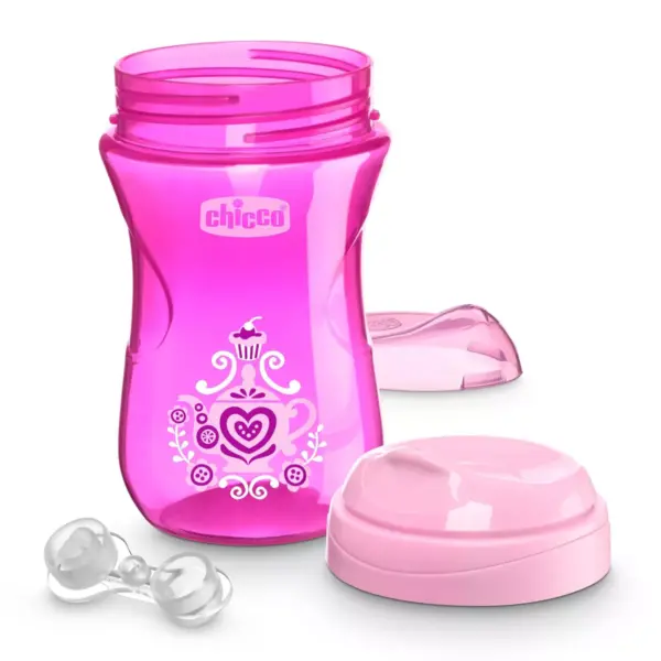 Chicco Rim Spout Trainer Sippy Cup 9M+ - Pink/Purple 9oz