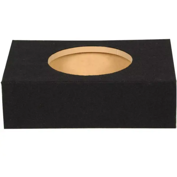 2 Q-Power Shallow Single 10" Sealed Truck Subwoofer Enclosure 5/8" MDF Sub Boxes