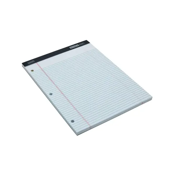 Staples Notepad 8.5" x 11.75" Narrow White 100 Sheets/Pad (13773/18579) 822759