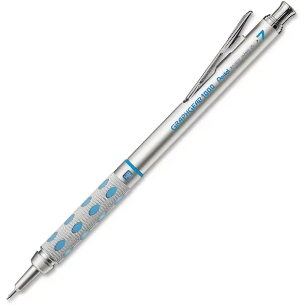 Pentel Automatic Drafting Pencil .7mm Blue Accent Barrel PG1017C