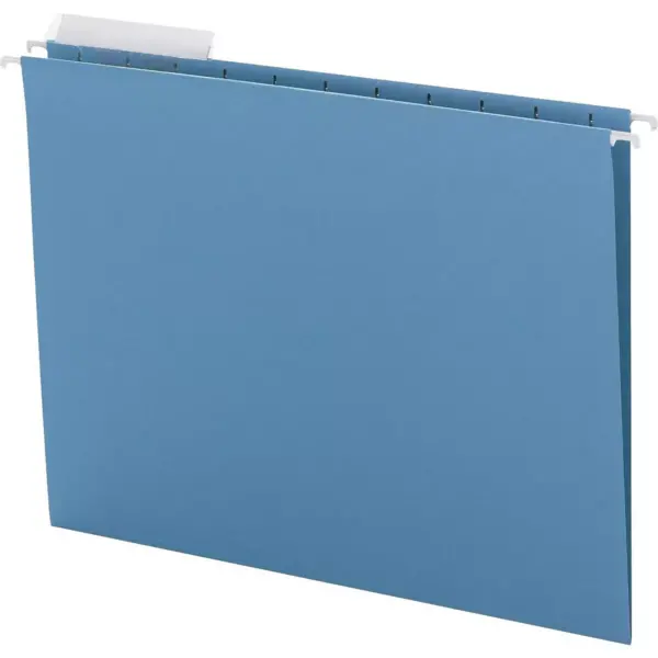 Smead Color Hanging Folders with 1/3-Cut Tabs 11 Pt. Stock Blue 25/BX 64021