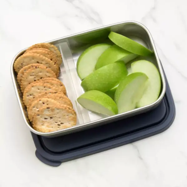 U-Konserve Stainless Steel Food-Storage Container Bento Rectangle 25oz - Ocean Plastic Lid