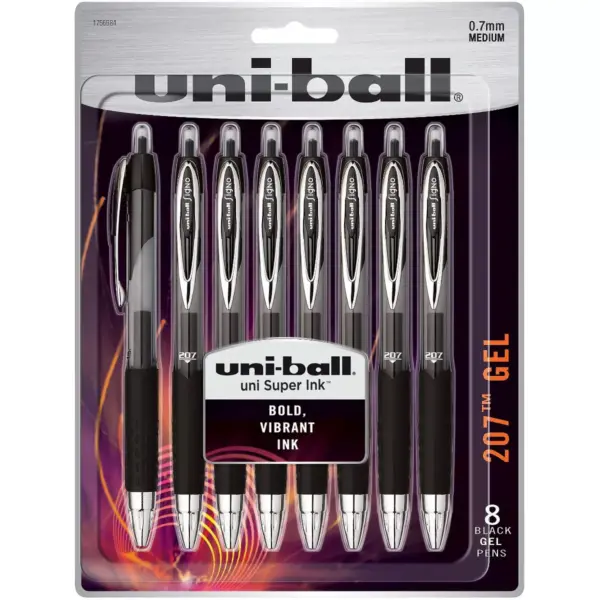 uni-ball 207 Retractable Gel Pens Medium Point (0.7mm) Black 2431821