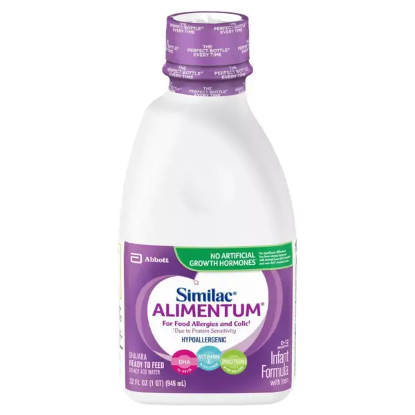 Similac Alimentum Hypoallergenic For Food Allergies and Colic Infant Formula Ready-to-Feed - 32 fl oz