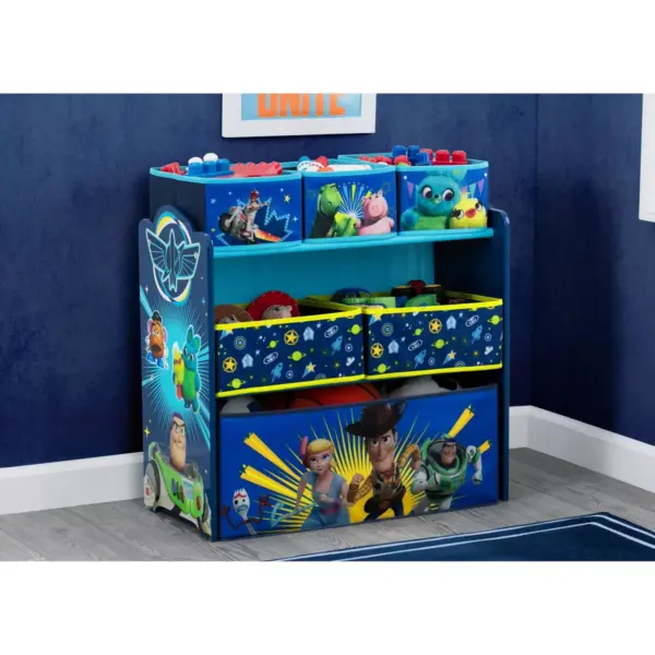 Disney Pixar Toy Story 4 Design and Store 6 Bin Toy Organizer - Delta Children