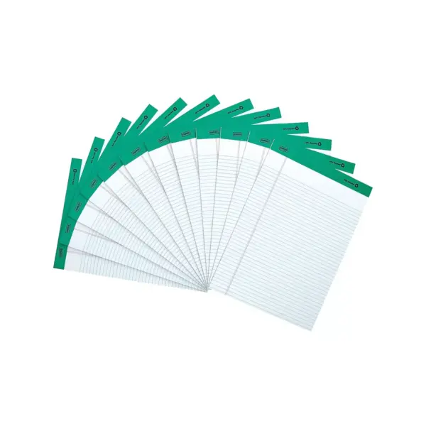 Staples Notepads 8.5" x 11.75" Narrow White 50 Sh./Pad 12 Pads/PK (21675) TR58187/21675