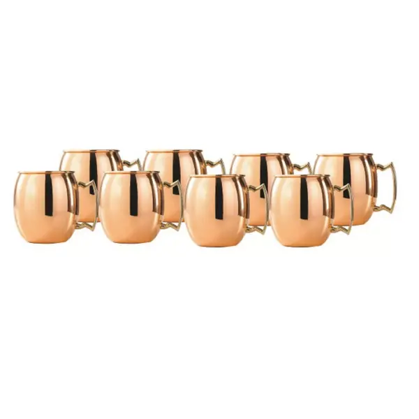 Old Dutch 2oz 8pk Copper Moscow Mule Shot Mugs