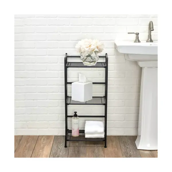 FlipShelf 3 Shelf Narrow Black