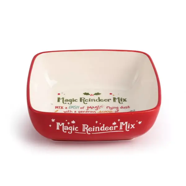 DEMDACO Magic Reindeer Mix Bowl Red