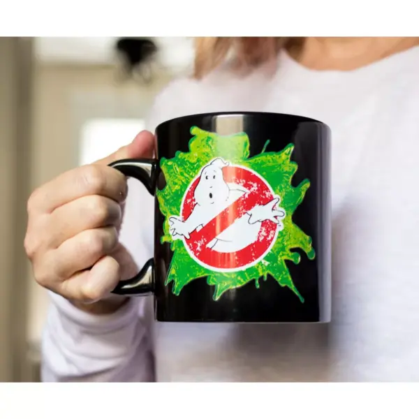 Just Funky Ghostbusters Logo Ectoplasm Heat-Changing Ceramic Coffee Mug | Holds 20 Ounces