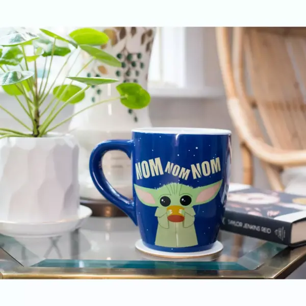 Silver Buffalo Star Wars: The Mandalorian The Child "Nom Nom Nom" Ceramic Mug | Holds 25 Ounces