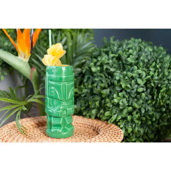 Beeline Creative Geeki Tikis Star Wars Boba Fett Mug | Ceramic Tiki Style Cup | Holds 13 Ounces