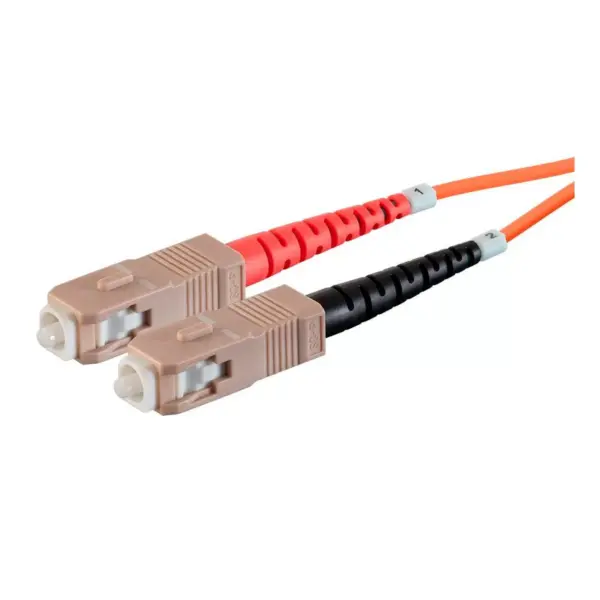 Monoprice OM1 Fiber Optic Cable - 2m (Meter) - LC/UPC-SC/UPC, Multi Mode, Duplex, 62.5/125 Type, 2.0mm, PVC