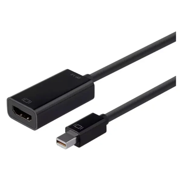 Monoprice Mini DisplayPort 1.2a / Thunderbolt to 4K HDMI Passive Adapter - Black