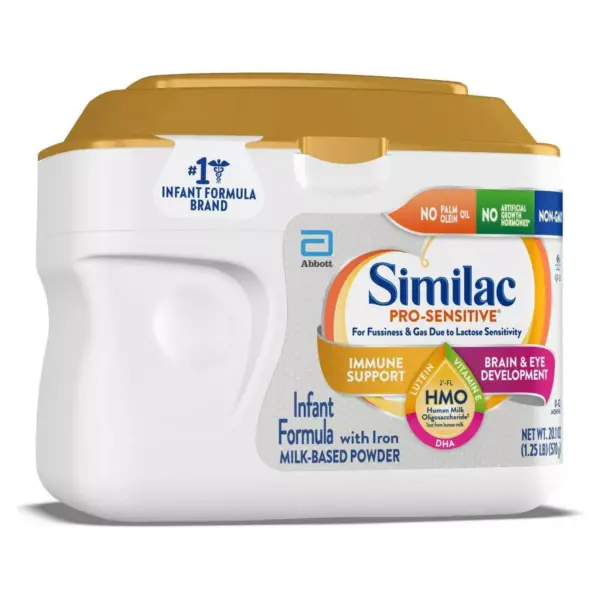 Similac Pro-Sensitive Non-GMO Infant Formula with Iron Powder - 20.1oz