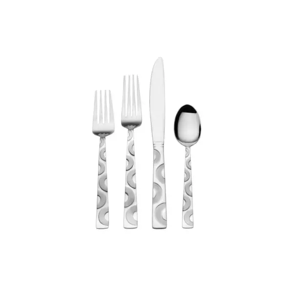 International 34pc Stainless Steel Wheels Silverware Set