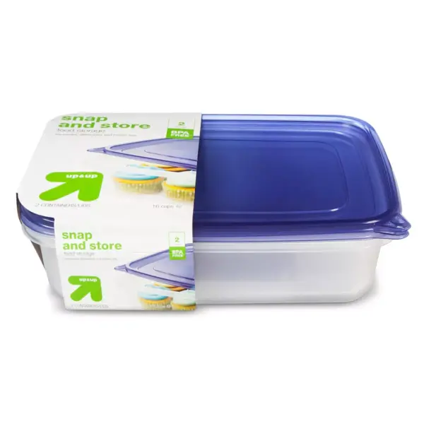 Snap and Store Large Rectangle Food Storage Container - 2ct/128oz - up & up™