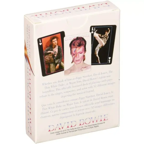 NMR Distribution David Bowie Playing Cards | 52 Card Deck + 2 Jokers