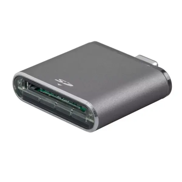 Monoprice USB Type-C to SD 4.0 Card Reader - Silver, Supports Both The UHS-I And UHS-II Ultra-High Bus Speeds